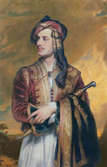 Thomas Phillips Lord Byron in Albanian dress